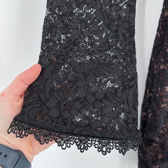 NWT The Jetset Diaries Zodiac Long Sleeve Lace Mini Dress Black Size Small - Picture 10 of 16